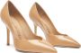 Stuart Weitzman Elegant V-Cut Stiletto Pump Beige Dames - Thumbnail 2