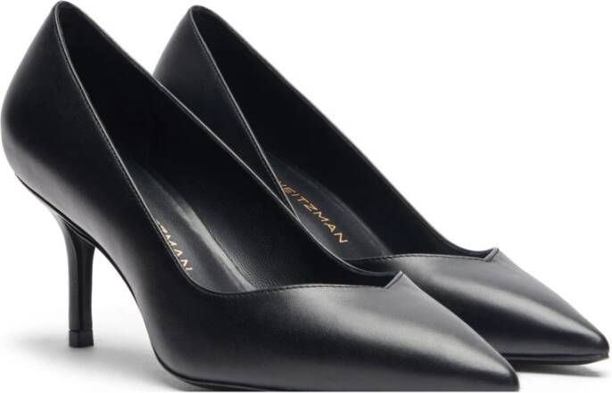 Stuart Weitzman Elegant Vamp Stiletto Heel Pump Black Dames