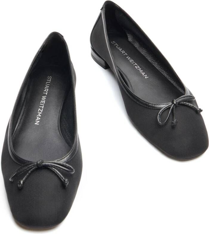 Stuart Weitzman Elegante Ballet Flats Black Dames