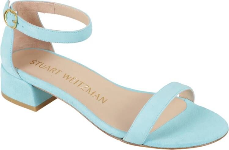 Stuart Weitzman Elegante Enkellaarzen voor Vrouwen Blue Dames