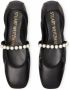 Stuart Weitzman Elegante Goldie Ballet Flat met decoratieve parels Black Dames - Thumbnail 3