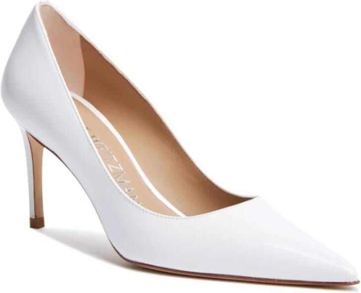 Stuart Weitzman Elegante Hakken voor Vrouwen White Dames