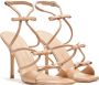 Stuart Weitzman Elegante Sandaal met Strikaccenten Beige Dames - Thumbnail 2