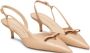 Stuart Weitzman Elegante Slingback met Strikdetail Beige Dames - Thumbnail 2