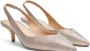 Stuart Weitzman Elegante Slingback Pump met V-Cut Vamp Beige Dames - Thumbnail 2