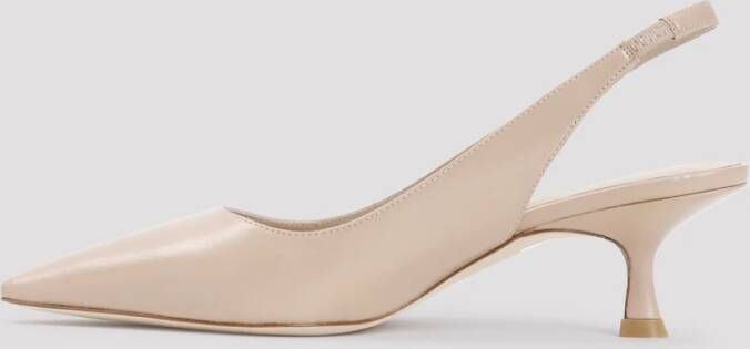 Stuart Weitzman Elegante Slingback Sandaal Beige Dames