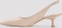 Stuart Weitzman Elegante Slingback Sandaal Beige Dames - Thumbnail 2