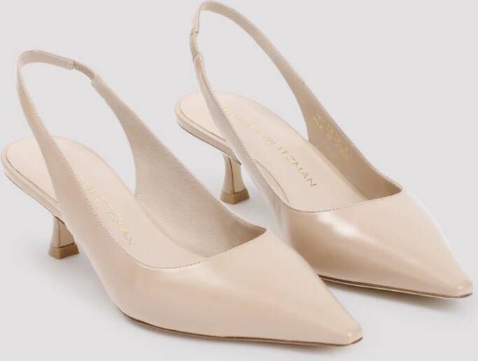 Stuart Weitzman Elegante Slingback Sandaal Beige Dames