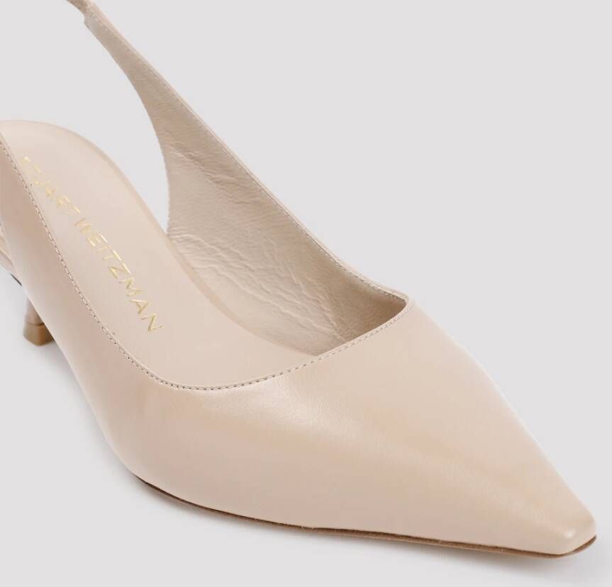 Stuart Weitzman Elegante Slingback Sandaal Beige Dames