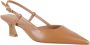 Stuart Weitzman Elegante Slingback Sandalen Brown Dames - Thumbnail 2