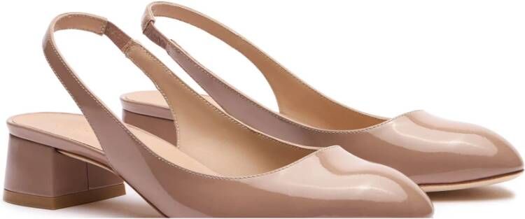 Stuart Weitzman Elegante Slingback Schoen Beige Dames