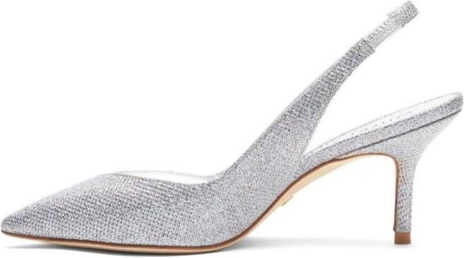 Stuart Weitzman Elegante Zilveren Slingback Schoenen Gray Dames