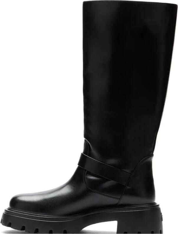 Stuart Weitzman Emerson Moto Boot Black Dames