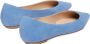 Stuart Weitzman Emilia Flat Moderne minimalistische puntige neus Blue Dames - Thumbnail 3