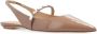 Stuart Weitzman Emilia Pearlita slingback platte schoenen Beige Dames - Thumbnail 4