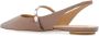 Stuart Weitzman Emilia Pearlita slingback platte schoenen Beige Dames - Thumbnail 5