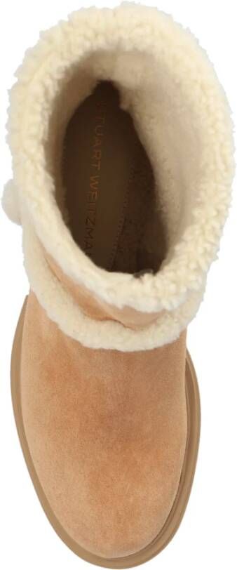 Stuart Weitzman Enkellaarzen Lennox Beige Dames