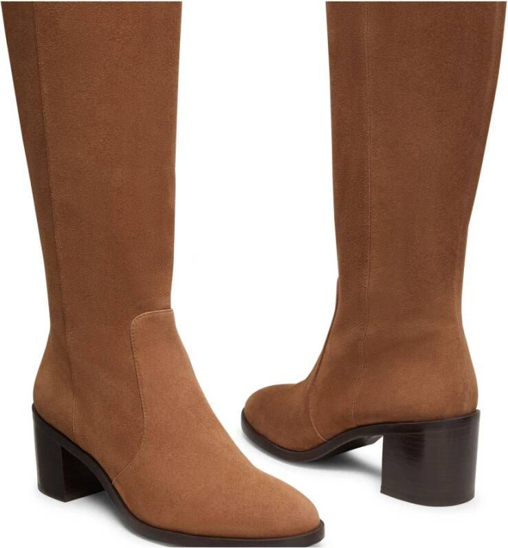 Stuart Weitzman Esme ZIP Boot Brown Dames