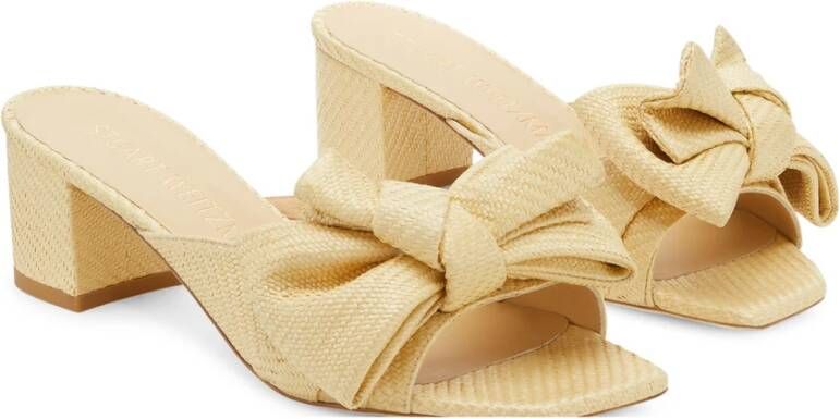 Stuart Weitzman Flat Sandals Beige Dames