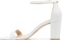 Stuart Weitzman Amelina Sandalen met natuurlijke lederen hakken 75 Wit Dames - Thumbnail 7