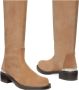 Stuart Weitzman Gedurfde Logo Slouch Boot Beige Dames - Thumbnail 4