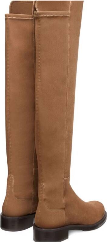 Stuart Weitzman Gedurfde Over-de-Knie Laars Beige Dames