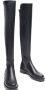 Stuart Weitzman Zwarte Leren en Stoffen Dameslaarzen Black Dames - Thumbnail 4