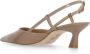 Stuart Weitzman Gepolijste leren slingback met hak Beige Dames - Thumbnail 4