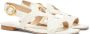 Stuart Weitzman Geweven Platte Sandaal Beige Dames - Thumbnail 2