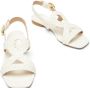 Stuart Weitzman Geweven Platte Sandaal Beige Dames - Thumbnail 4