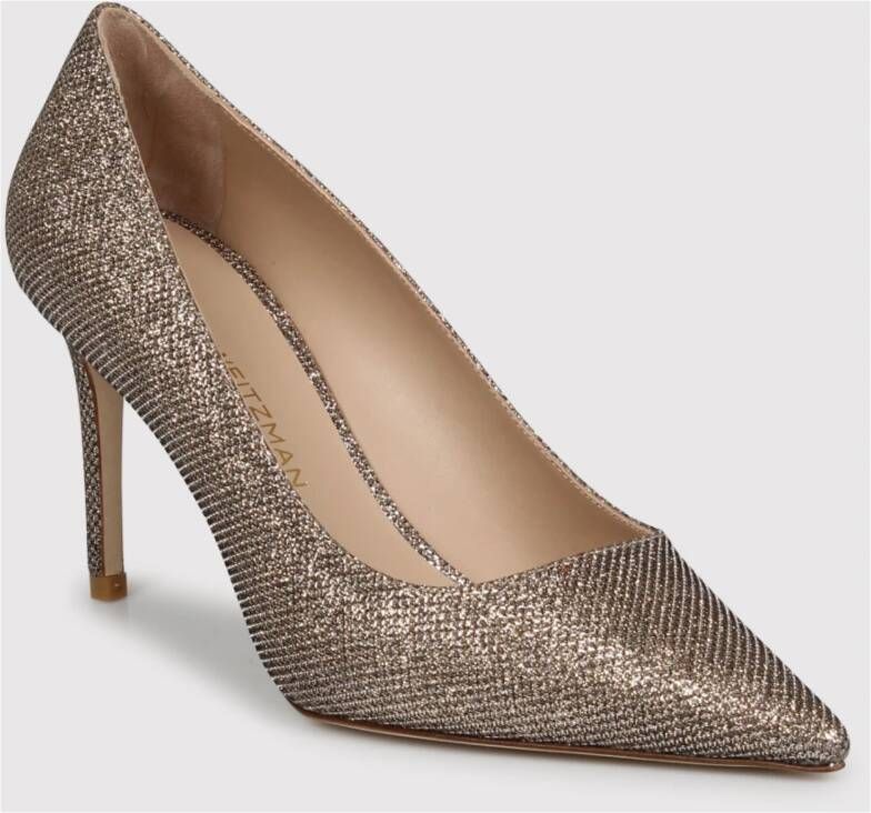 Stuart Weitzman Glittery New Noir Pump Gray Dames