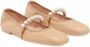 Stuart Weitzman Gouden Decoratieve Ballerina Flats Beige Dames - Thumbnail 2