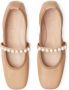 Stuart Weitzman Gouden Decoratieve Ballerina Flats Beige Dames - Thumbnail 3