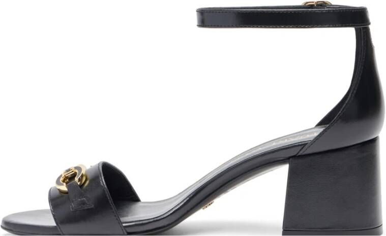 Stuart Weitzman Handtekening Sandaal met Horsebit Accent Black Dames