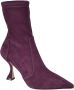 Stuart Weitzman Aubergine Enkellaarzen voor Dames Purple Dames - Thumbnail 5