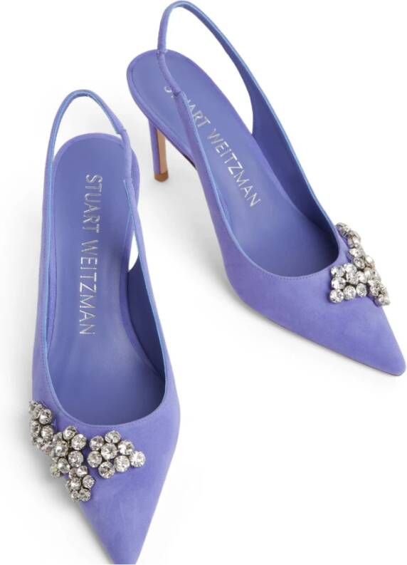 Stuart Weitzman Heeled Mules Blauw Dames