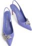 Stuart Weitzman Crystal Fleur 85 Slingback Hakken Blue Dames - Thumbnail 4