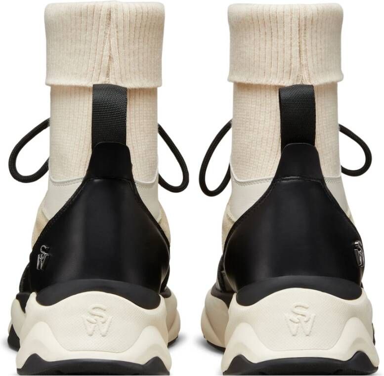 Stuart Weitzman Hiker High-Top Trainer Black Dames