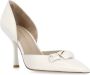 Stuart Weitzman Ivoorleren Décolleté met Bloemdetails Beige Dames - Thumbnail 3