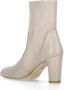 Stuart Weitzman Ivory Leren Enkellaarzen voor Vrouwen Beige Dames - Thumbnail 4