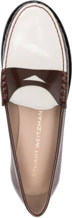 Stuart Weitzman Klassieke Loafer Schoen Brown Dames