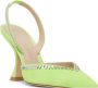 Stuart Weitzman Gemcut Xcurve 100 Slingback Pump Groen Dames - Thumbnail 4