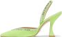 Stuart Weitzman Gemcut Xcurve 100 Slingback Pump Groen Dames - Thumbnail 5