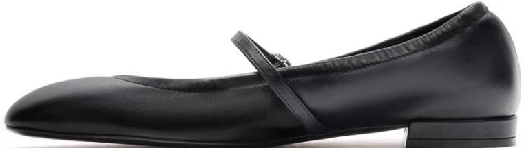 Stuart Weitzman Kristal Gesp Ballet Flats Black Dames