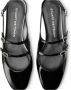 Stuart Weitzman Kristal Gesp Slingback Platte Schoenen Black Dames - Thumbnail 4