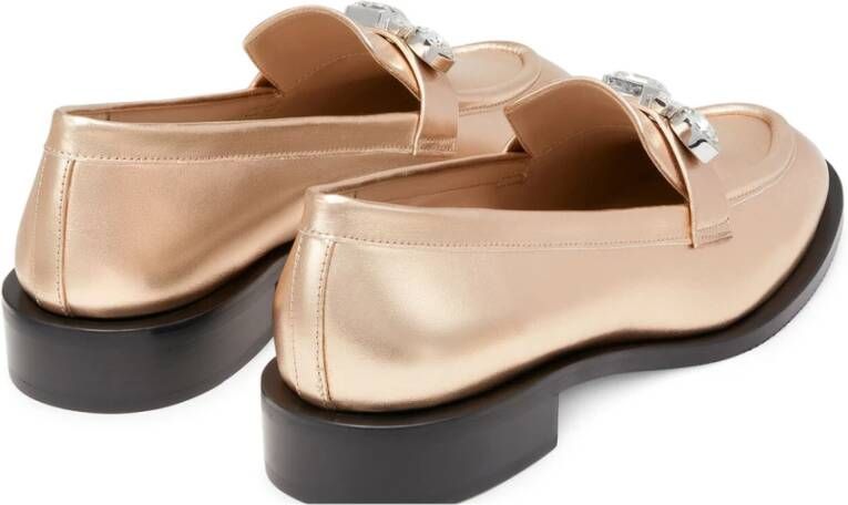 Stuart Weitzman Kristal Hanger Loafer Beige Dames