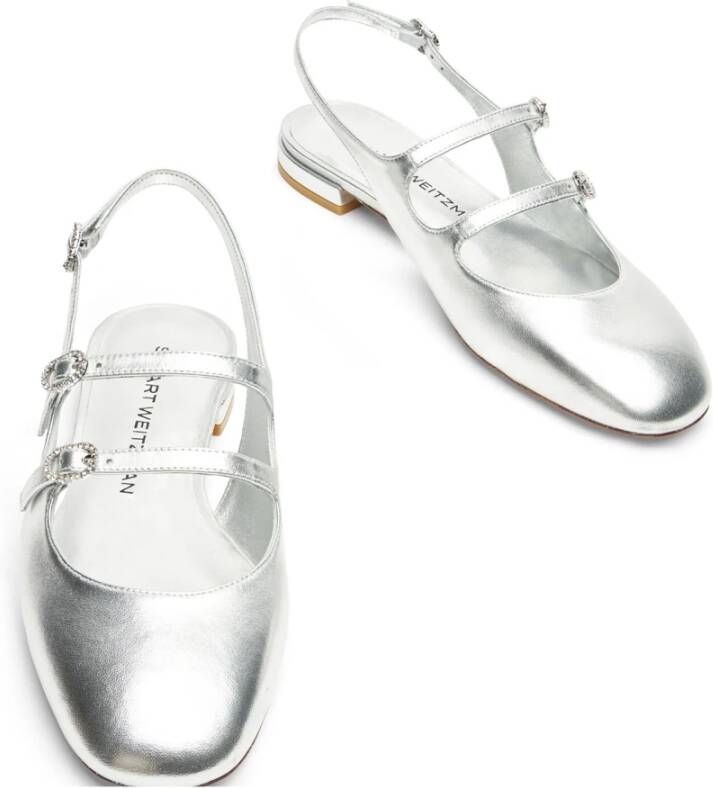 Stuart Weitzman Kristal Mary Jane Slingback Schoenen Gray Dames