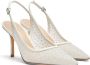 Stuart Weitzman Kristal Mesh Slingback Pump White Dames - Thumbnail 2