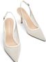 Stuart Weitzman Kristal Mesh Slingback Pump White Dames - Thumbnail 4