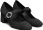 Stuart Weitzman Kristallen Gesp Mary Jane Hakken Black Dames - Thumbnail 2